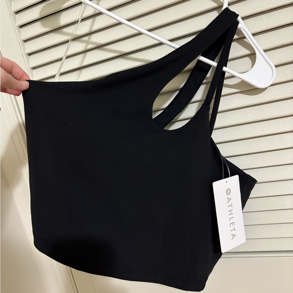 Athleta transcend asym crop bra